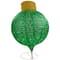 38" Green Outdoor Twinkling LED Tinsel Onion Ornament Decoration